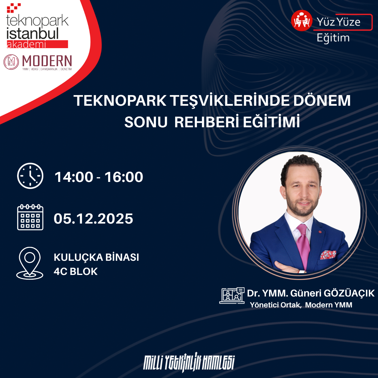 TEKNOPARK TEŞVİKLERİNDE DÖNEM SONU REHBERİ EĞİTİMİ